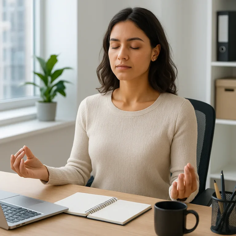Featured image for 10 Simple Desk Mindfulness Exercises to Reset Instantly